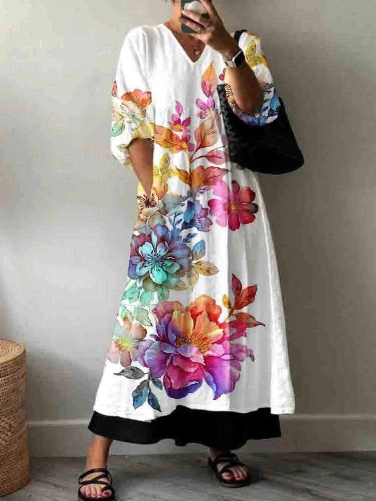 Robe Sofia imprimée élégante