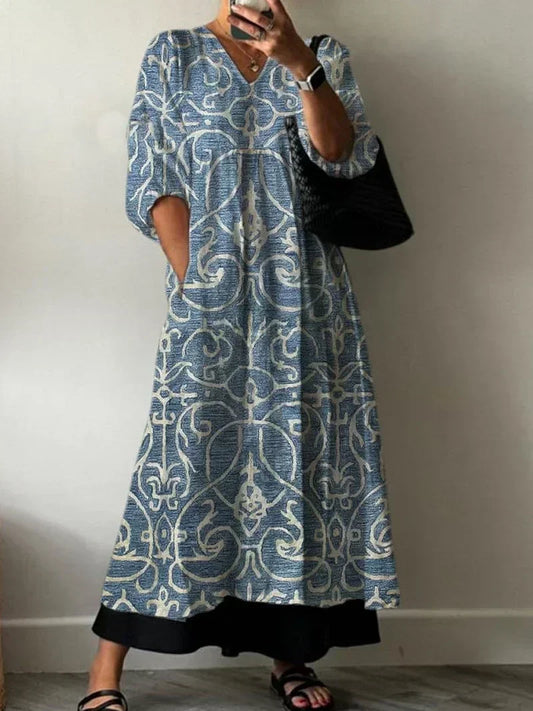Robe élégante à imprimé floral Lia