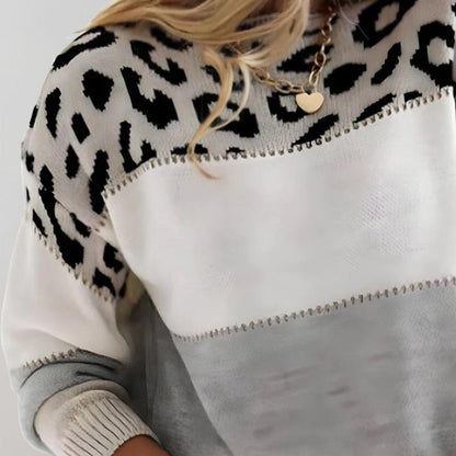 Clémence | Pull Léopard Élégance