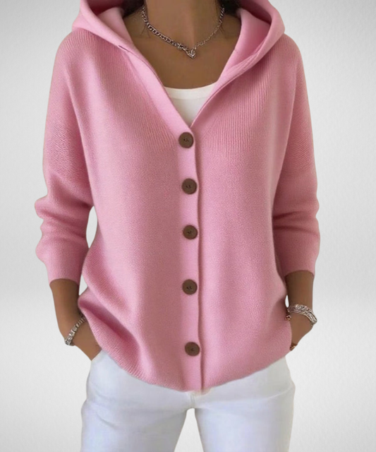 Inès | Cardigan élégant avec capuche