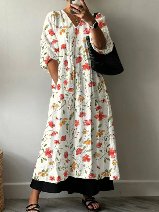 Robe imprimée élégante Ana